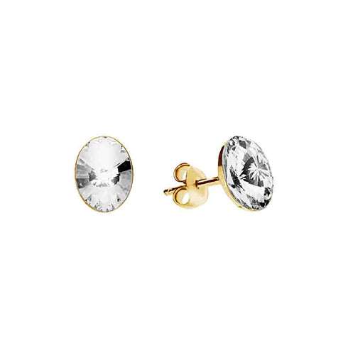 Серебряные серьги "Klaris V" с кристаллами Swarovski™
